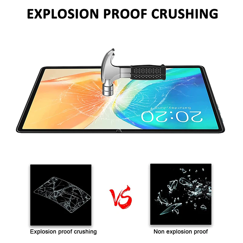 para Teclast M40 Plus 10.1 Polegada Protetor de Tela de Vidro Temperado 2023 Tablet Sceatch Proof hd Clear Bubble Protective Film - Imagem 6