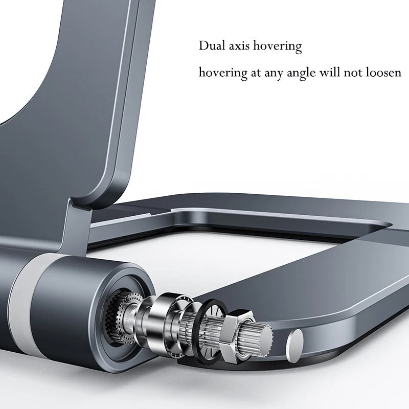 Foldable Portable Metal Phone Stand - Adjustable Desktop Travel Holder