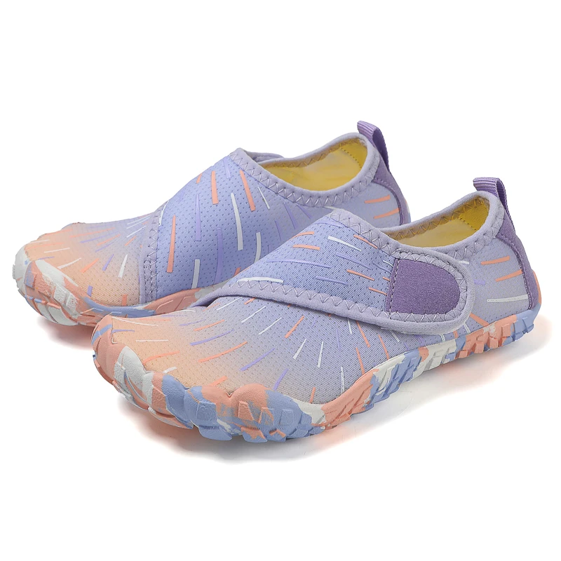 New Pupil Summer Camp Aqua Shoes Family Vacation Barefoot Quick-Dry Diving Wading Shoes KID Beach Swimming 29-38#