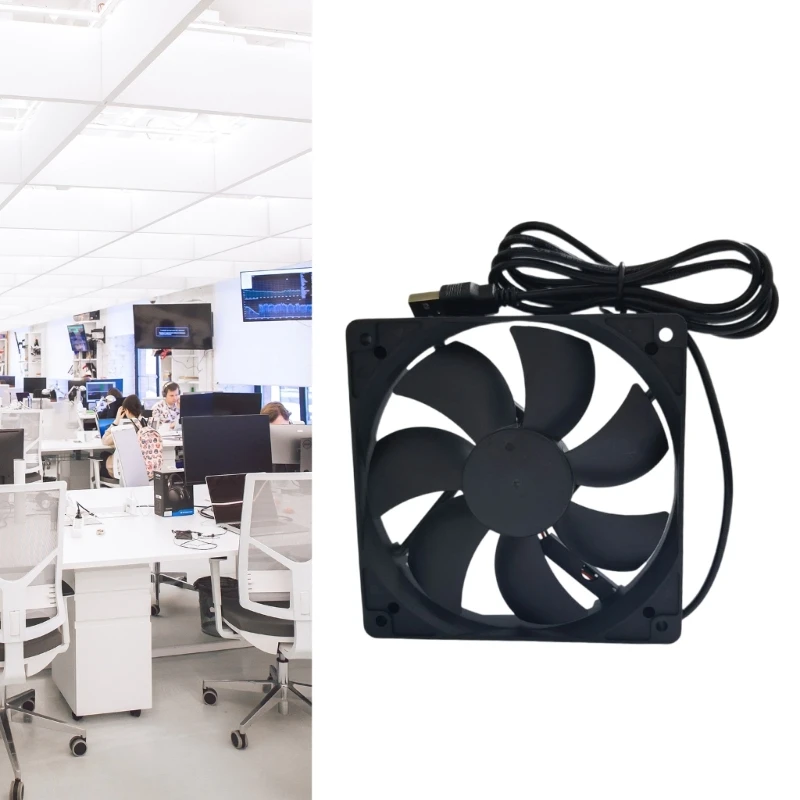 USB Fan 5V 12025 12CM Cooling Fan Quiet Computer Case Chassis Router Set-top Box Cooling