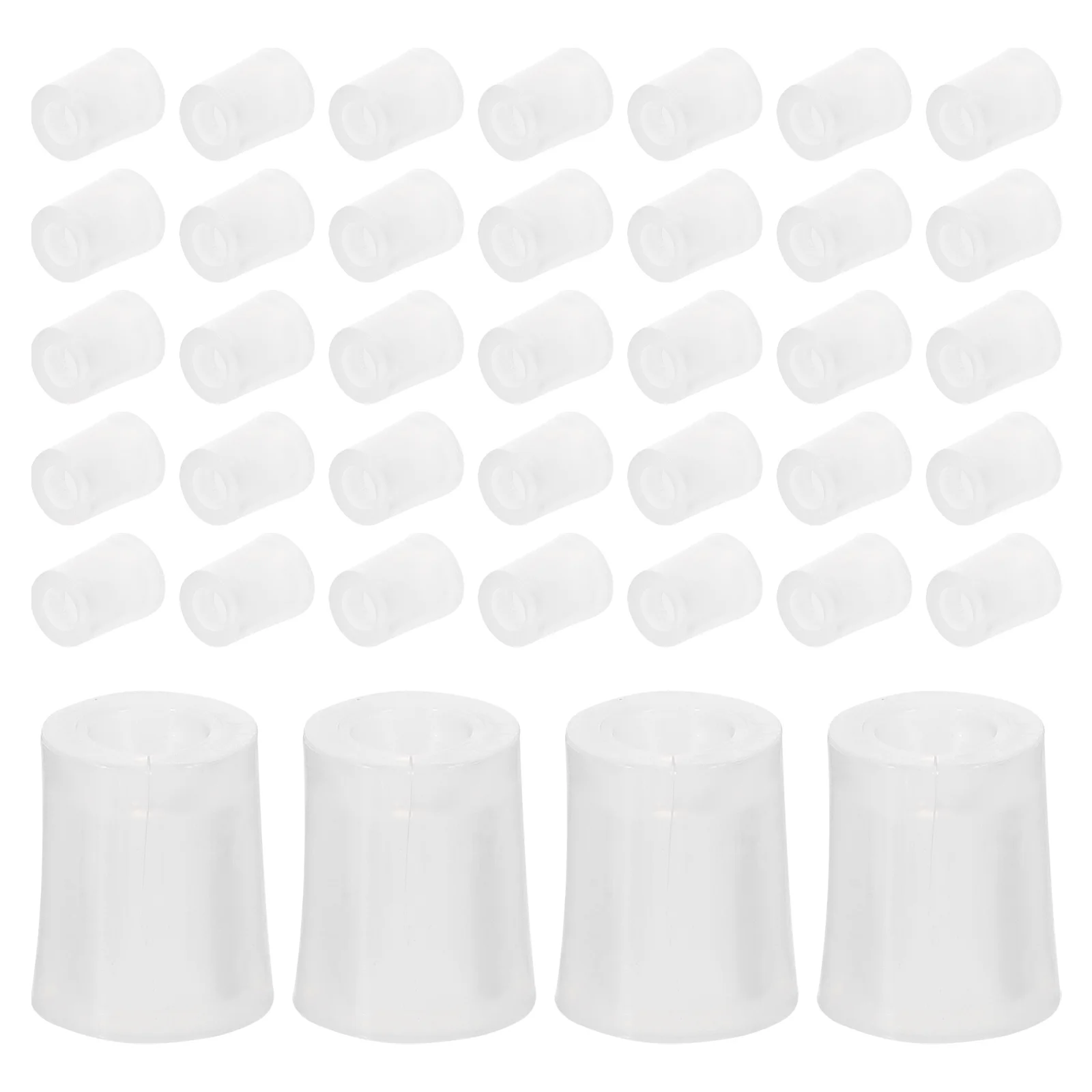 50 Pcs Perfume Dispenser Tool Bottle Adapter for Syringe Artifacts Dispensers Transfer Plastic