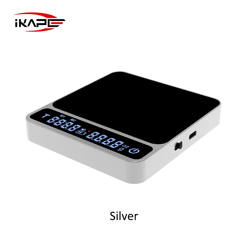 ميزان قهوة رقمي IKAPE V2 مع مؤقت وشاشة زجاجية ذكية...