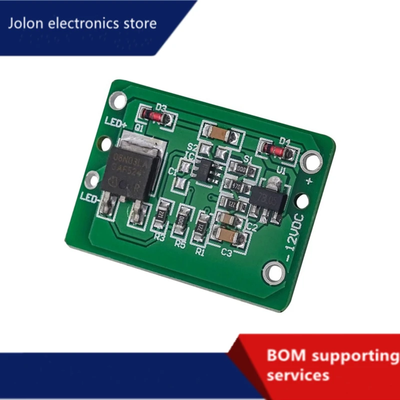 Módulo de Sensor de Interruptor táctil capacitivo de 12V, botón pulsador, botón táctil, botón Jog Latch con relé DC 6-20V 3A