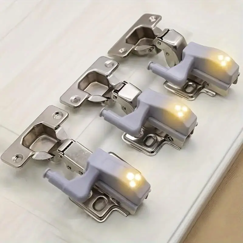 LED Inner Hinge Lamp Cabinet Lights Universal Wardrobe Cupboard Door Sensor Lights Bedroom Kitchen Closet Night 10-1PC
