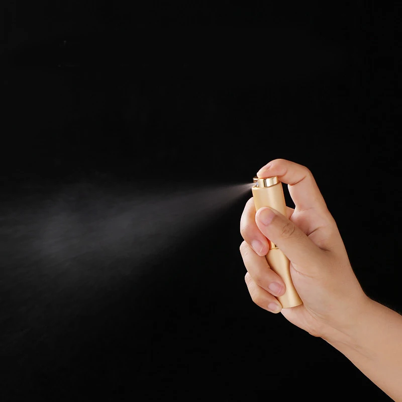 5/10/20/50pcs 8ml 10ml 20ml Aluminum Perfume Spray Bottle Rotate Glass Atomiser Perfume Spray Travel Tool Refill Bottle RS70801 view 4