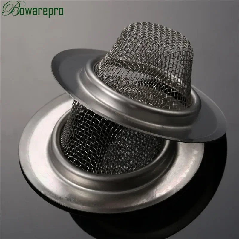Sink Drain Kitchen Waste Filter Catcher Stopper Shower Drain Hole Filter Metal Sink Strainer 11.3/9/7/6.4/5.3cm 2Pcs