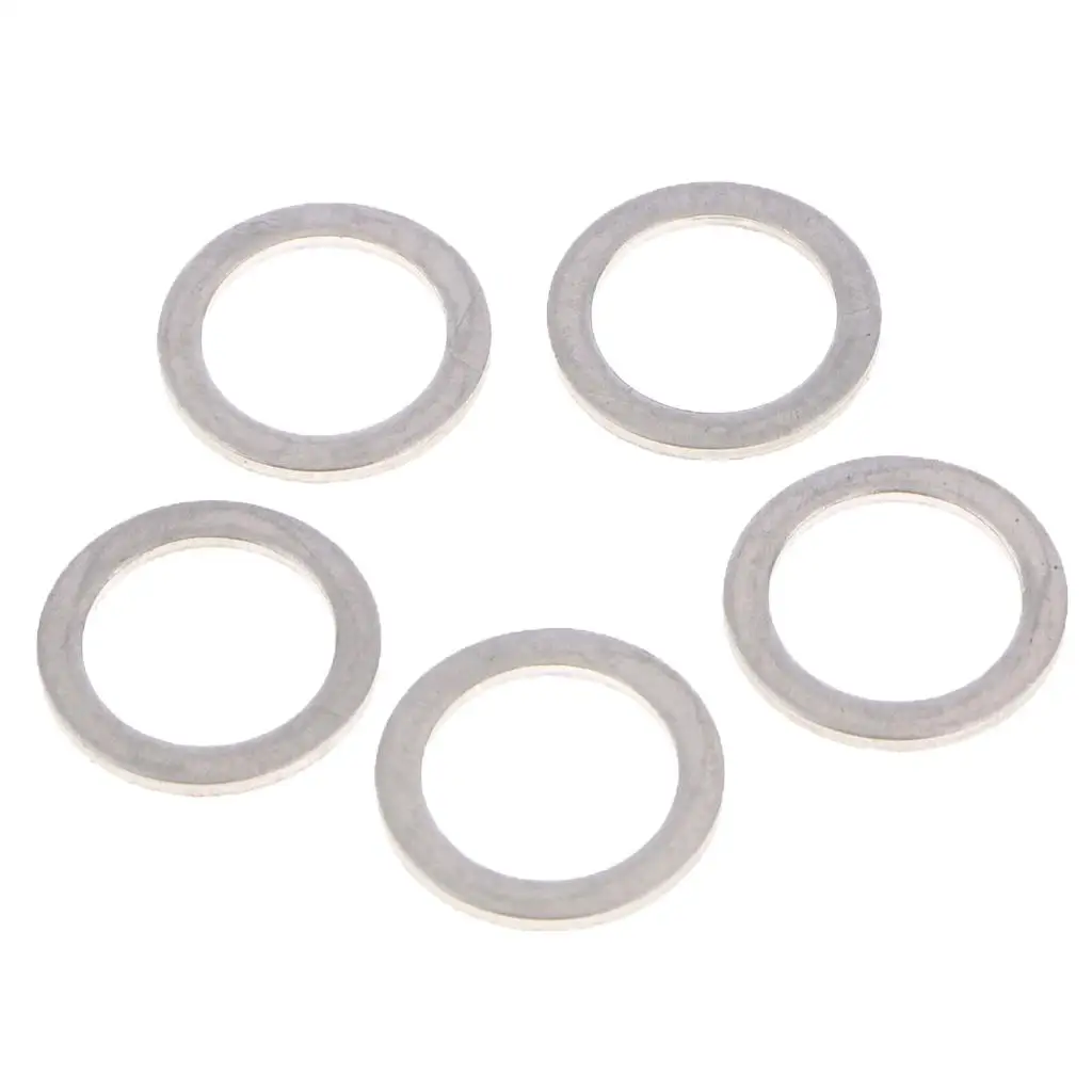 10Pcs Aluminum Drain Plug Washer Compatible Dia 14mm for Kia