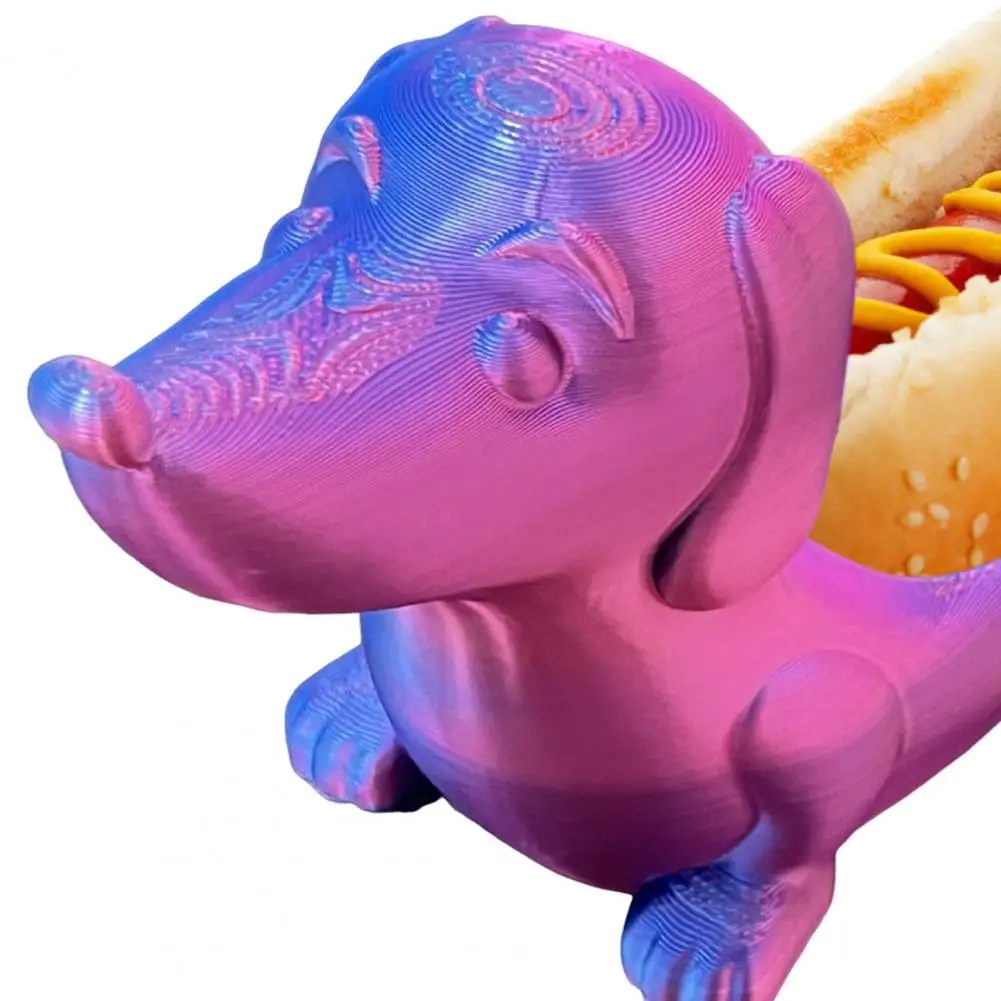 Dachshund Dog Tray for Home Decor Cute Hot Dog Dish 3D Printed Sausage Plate for Sandwiches Snacks Gift Dachshund Lovers