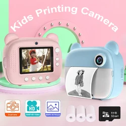 Children's Instant Print Camera With Thermal Printer Kids Digital Photo Camera Girl's Toy Child Camera Video Boy's Birthday Gift