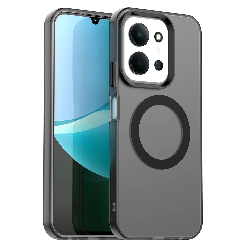 Magnetic Wireless Charging Case with Candy Colors and Transparent Back Shell