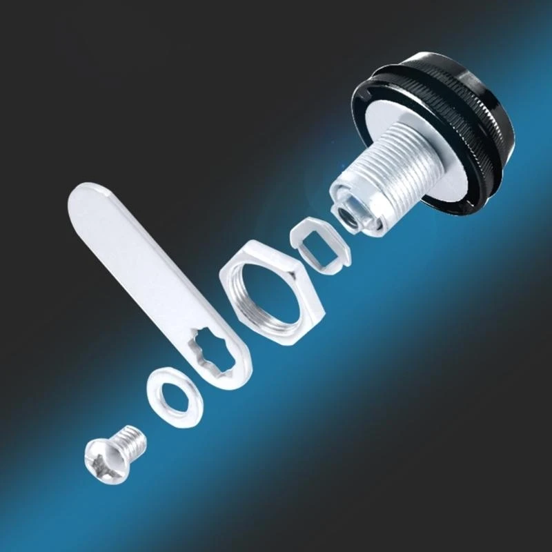 Set of 2 Practical 3 Digit Combination Lock Convenient for Cabinets and Mailboxes Sturdy Without Key Zinc Alloy