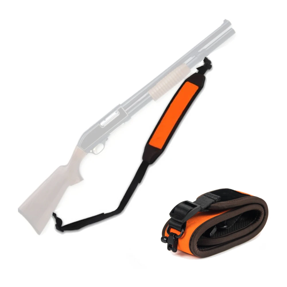 Gun Sling Neoprene Rifle Shotgun with Swivels Padded Anti-slip Shoulder Belt for Weapons Hunting Accessories