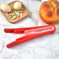 JCD 3 pièces pinces alimentaires en plastique pinces de cuisine pince de cuisson antidérapante pince BBQ outils à salade gril accessoires de cuisine 5