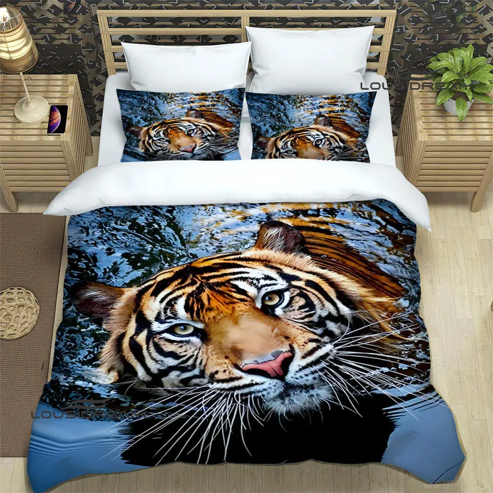 3D tiger printed Bedding Sets exquisite bed supplies set duvet cover bed comforter set bedding set luxury birthday gift 5