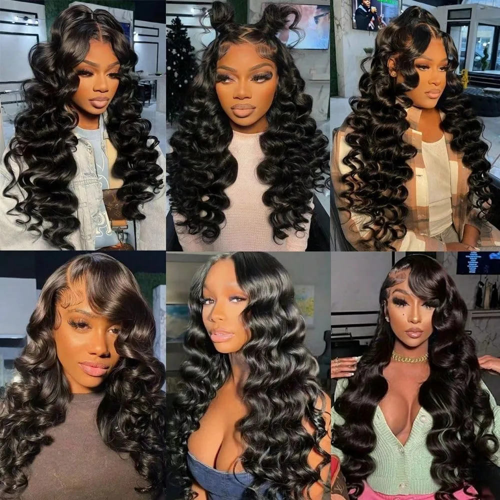 26 28 30 Inch Loose Deep Wave Human Hair Bundles Curly Hair Brazilian Weaving 1/3/4 Natural Color Braiding Unprocessed Bundle 6