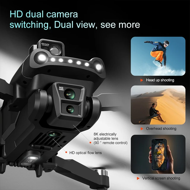 V198GPS Drone 8K Profesional HD Camera For Xiaomi ESC Brushless Obstacle Avoidance Aerial Optical Foldable Quadcopter Mini Drone 4