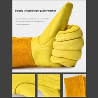 Glove Safety Professional Rose Pruning Thorn Resistant Gardening Gloves with Long Forearm Protection for Men and Women 2