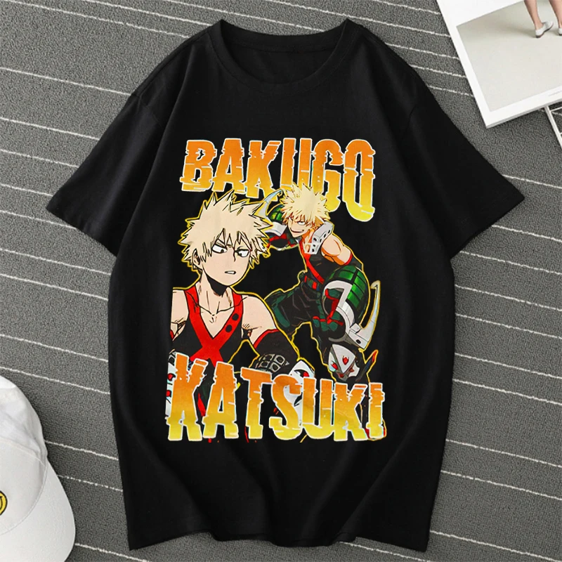 Boku No Hero Academia T Shirt Unisex Tee Anime T-shirts Katsuki Baku T-shirts