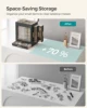 SONGMICS Jewelry Box with Glass Window, 5-Layer Jewelry Organizer with 3 Side Drawers, Jewelry Storage, with Big Mirror, Modern 6