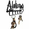 Black Metal Key Holder Multipurpose Decorative Alohomora Letter Hat Towel Rack Wall Mounted wih 5 Hooks Bathroom 5