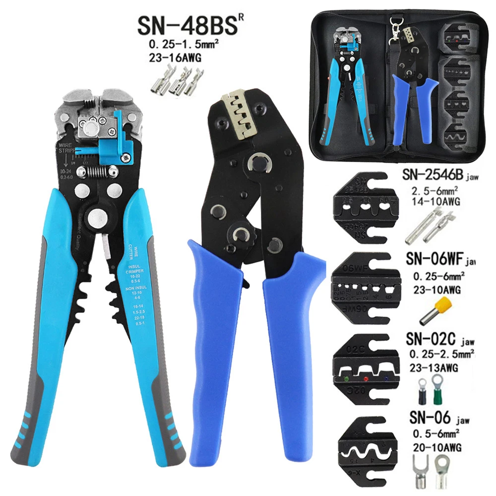 Sn-48bs Crimping Pliers =sn-28b+sn-48b 0.25-1.5mm2 23-18awg For 3.96 ...