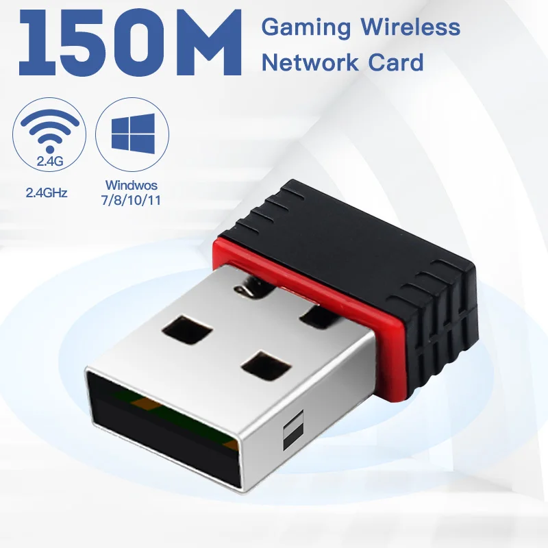 Mini USB 2.0 Wifi Wireless Adapter 150M Network Lan Card 802.11 ngb RTL8188 External Wi-fi Receiver 2.4G For PC Laptop Desktop 