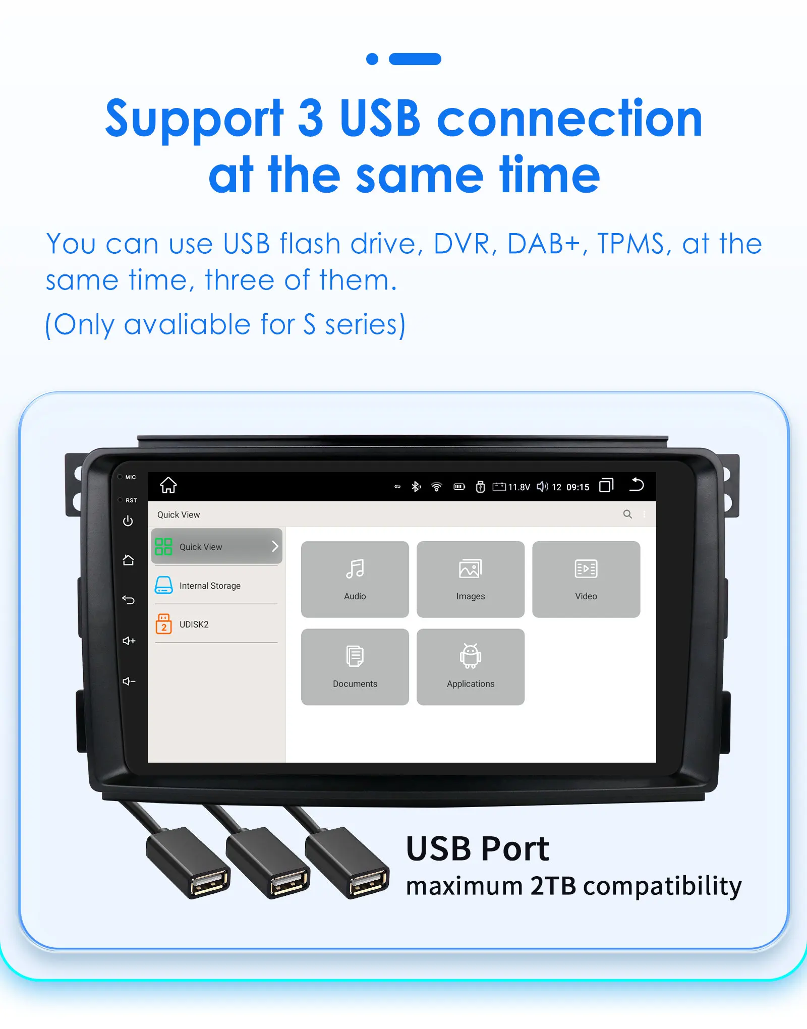 Hizpo AI Voice Wireless CarPlay Android Auto Radio For Smart Fortwo 451 2005 - 2010 4G BT Car Multimedia GPS 2din Autoradio 7862