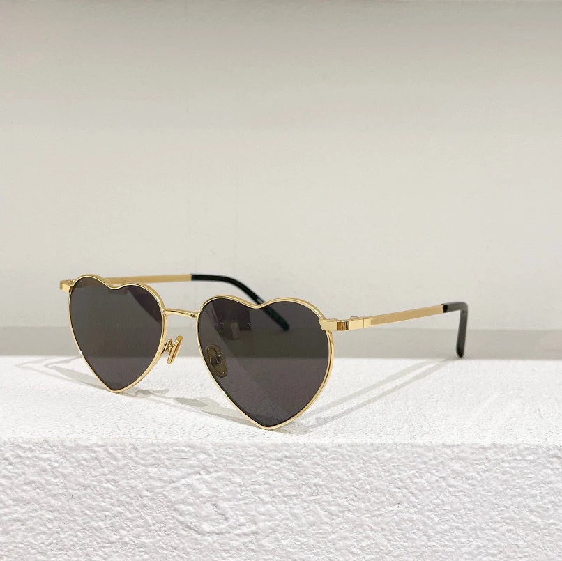 

Gold Silver Metal Heart Shape Frame High Quality Women's Myopia Prescription Optical Glasses SL301 Fashion Men's Sunglasses
