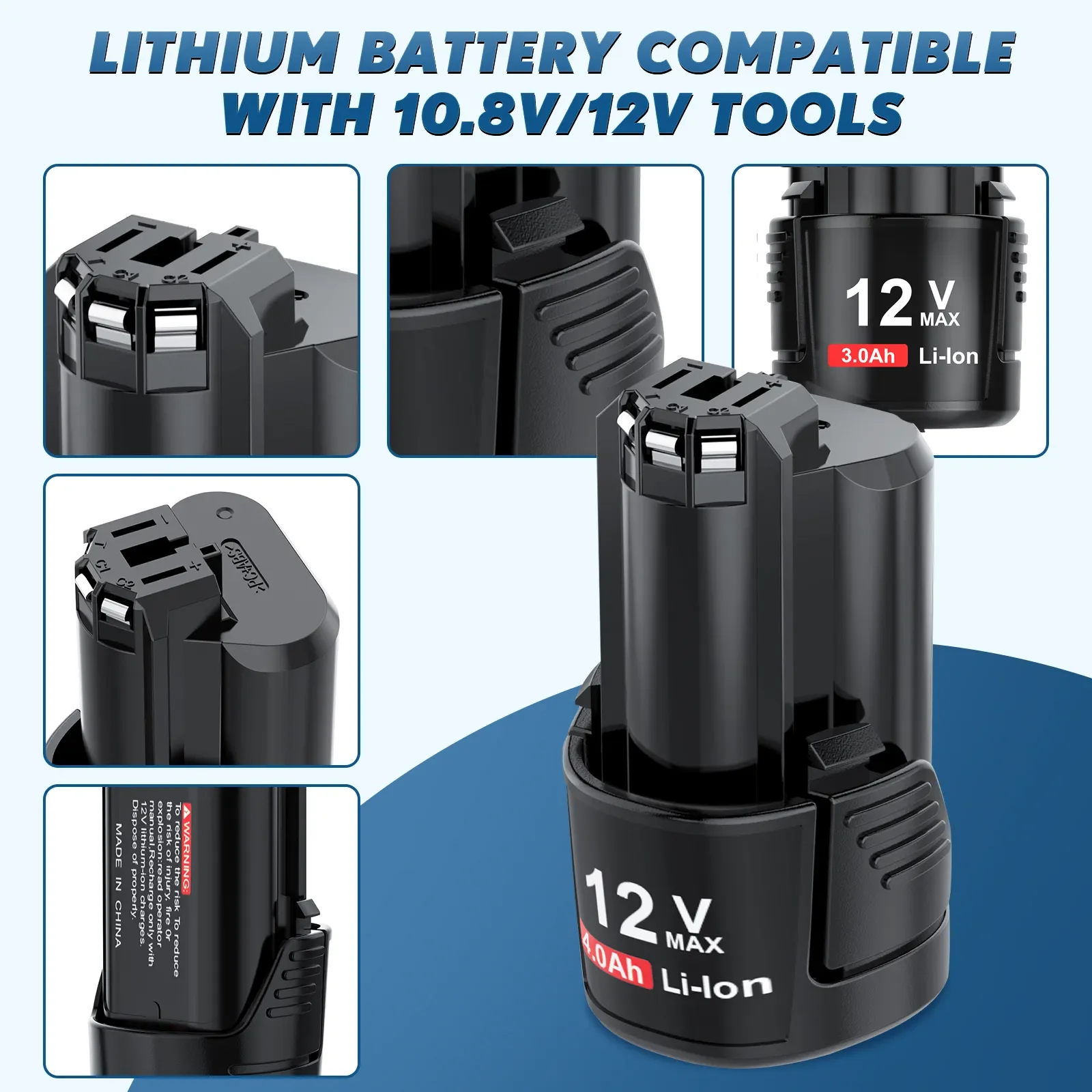12V/10.8V 3000mAh Rechargeable lithium batteries For Bosch BAT411 Battery Li-ion BAT411A BAT412 BAT412A BAT413 BAT413 Charger