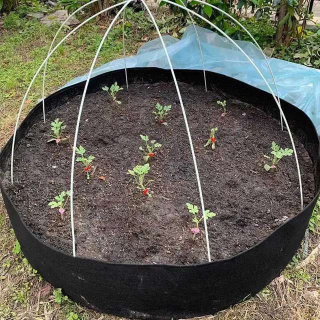 Zöldségkert Termesztés Táska Zöldségnövekedésű Táskák Fogantyúval Megvastagodott Zöldség Hagyma Növényi Kültéri Kerti Edények - Image 5