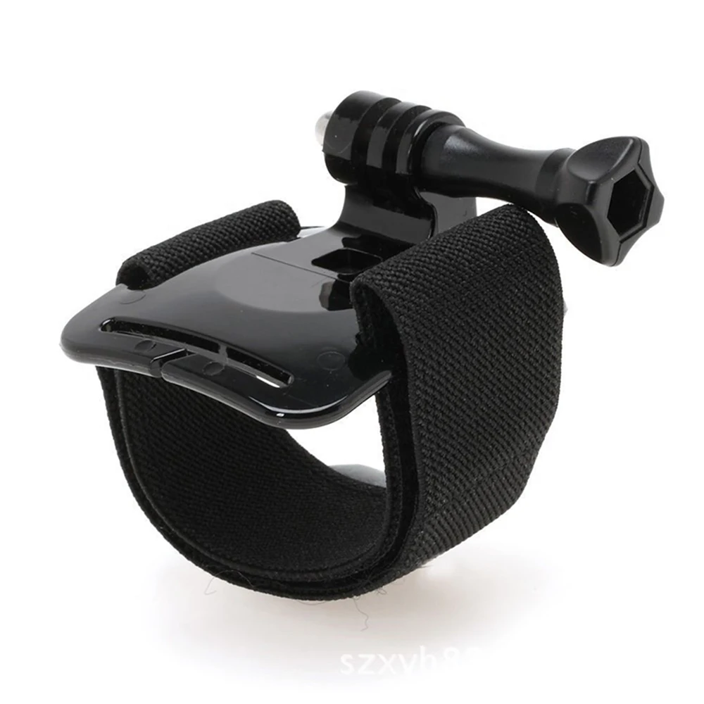 Monture chapeau et vis pour caméra action, fixées solidement, faisant partie du kit de sangles et supports pour caméra action.