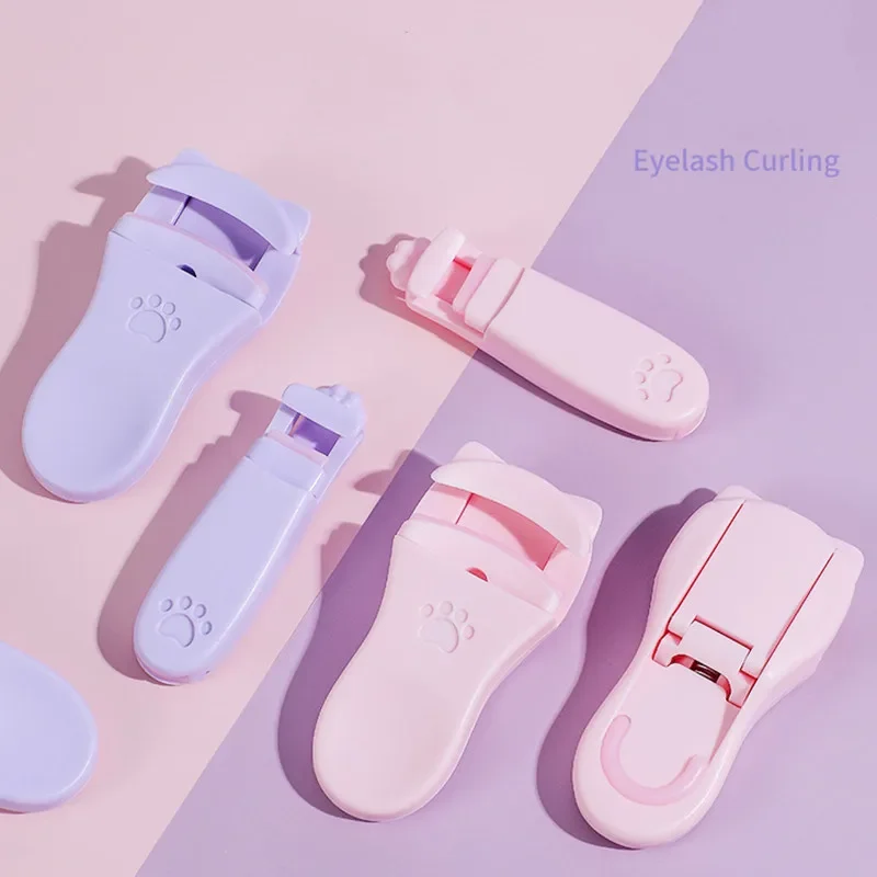 Eyelash Curler Cute Cat Claw Wide Angle Local Clamp Professional Set