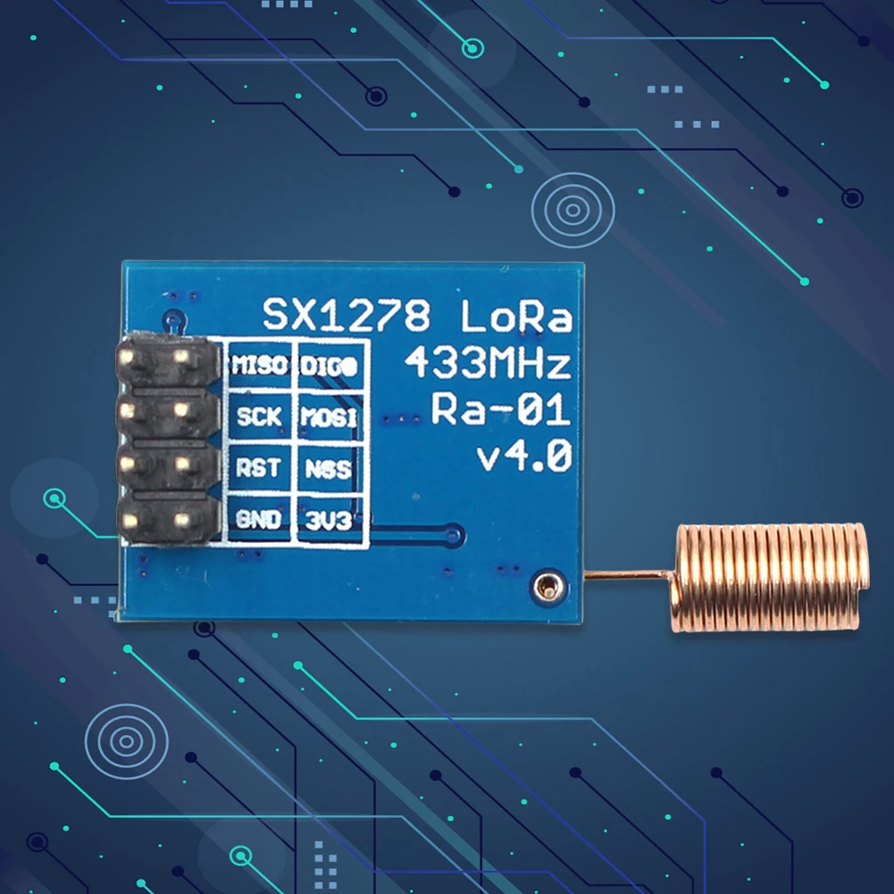 RA-01 SX1278 LORA 무선 스프레드 스펙트럼 전송 모듈 433M 직렬 스프레드 스펙트럼 무선 모듈 최대 거리 15KM