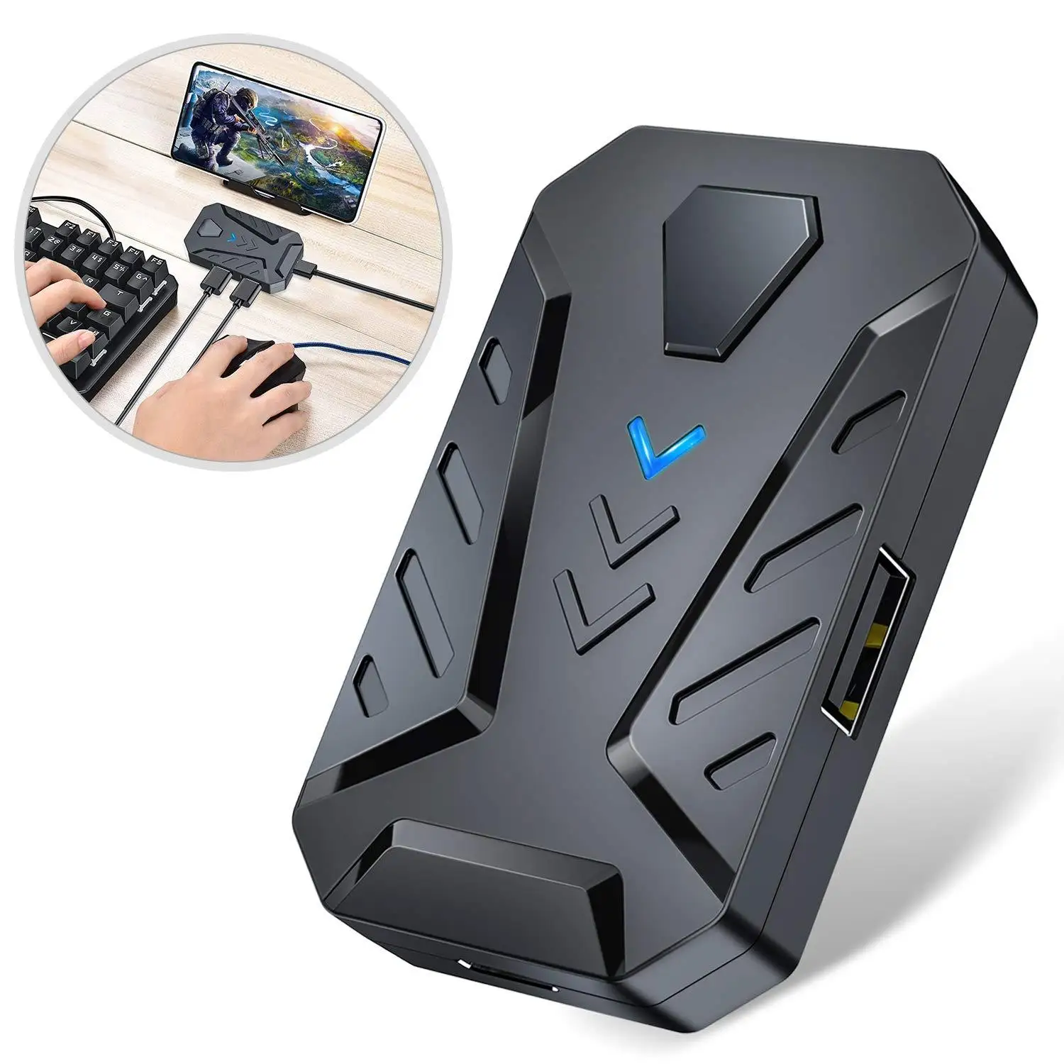 bluetooth gaming teclado mouse conversor para o