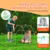 VEVOR  Fort Building Kit Children's DIY Indoor Castle Beading Stem with 96 Rods and 44 Balls Play Tent Toy for 4+ Kids Gifts 6