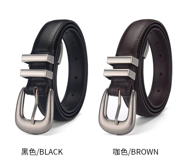 Internet Popular Cowhide Belt Women's Fashionable Versatile Decorative Dress Jeans Leather Belt
