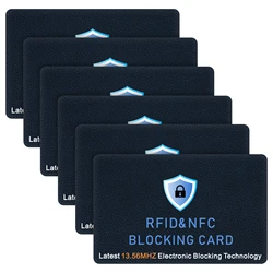 RFID Blocking Card: Ultimate Wallet Protection and Identity Shield (6pcs)