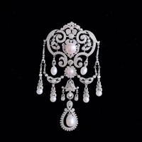 Natural Fresh Water Pearl Brooch for Women Fine Jewelry 925 Sterling Silver with Zircon for Hat Free Shipping 1