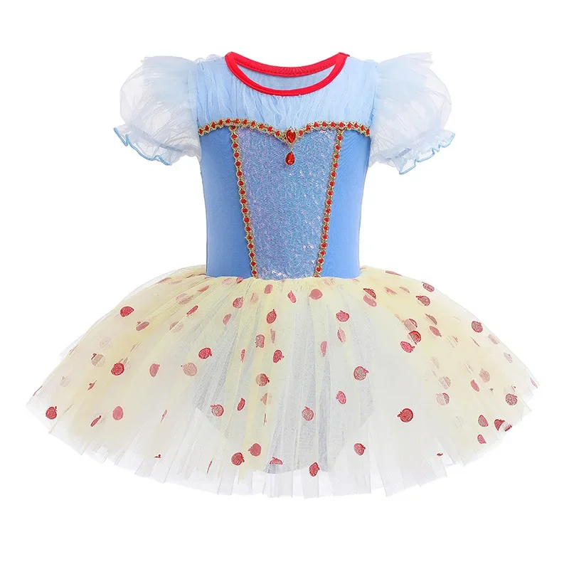 

Kids Girls Mesh Sequins Ballet Dance Tutu Ballerina Shiny Gymnastics Leotard Dancewear Glitter Dancing Dress Costume