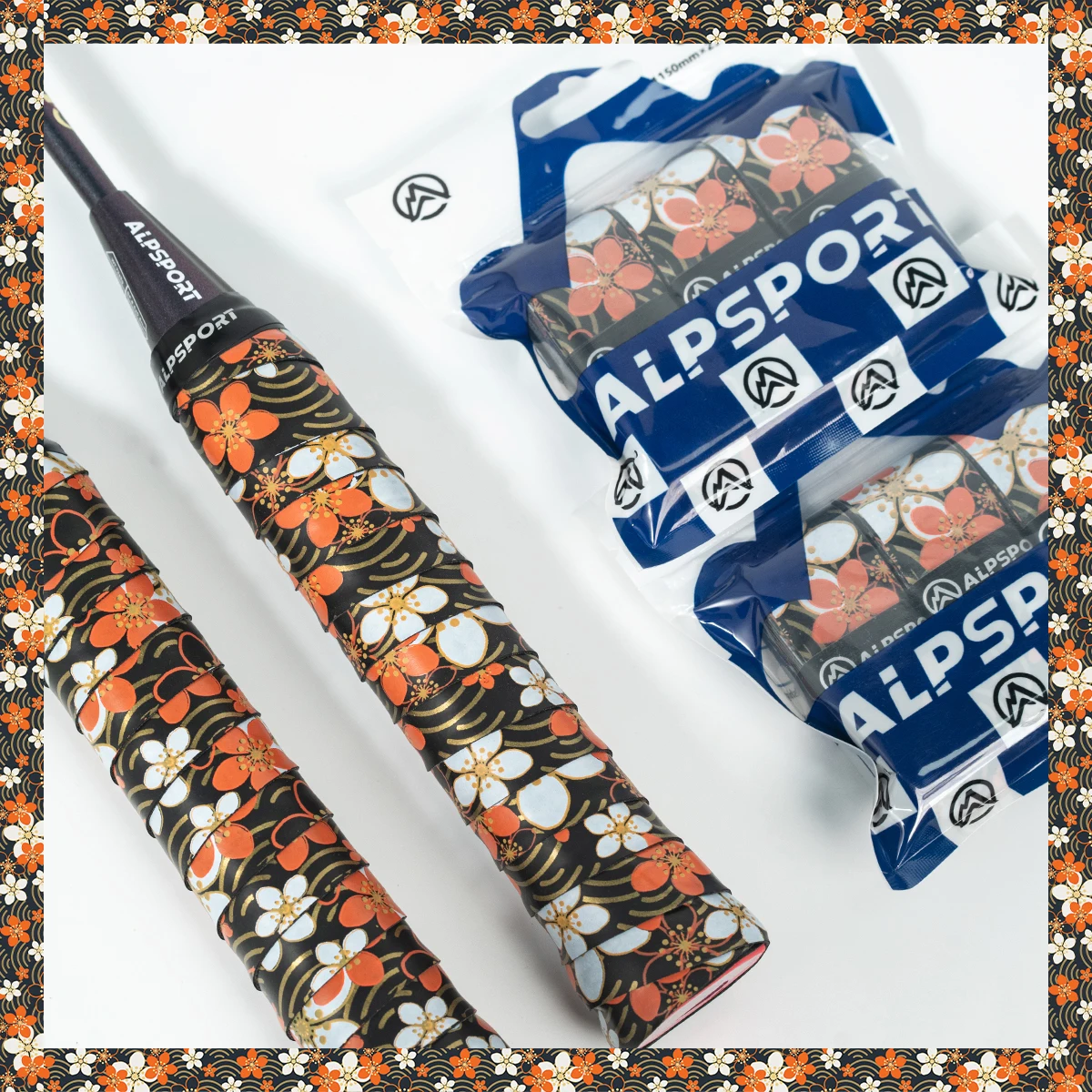 Ruban de préhension anti-dérapant ALP Sakura PRO - Accessoire absorbant pour raquettes et cannes à pêche