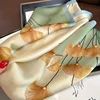 Luxury Print Spring Neck Tie Shawl 2024 Silk Square Scarf Women Wraps Female 70cm Hair Hand Wrist Headkercheif Hijab Bandana 3