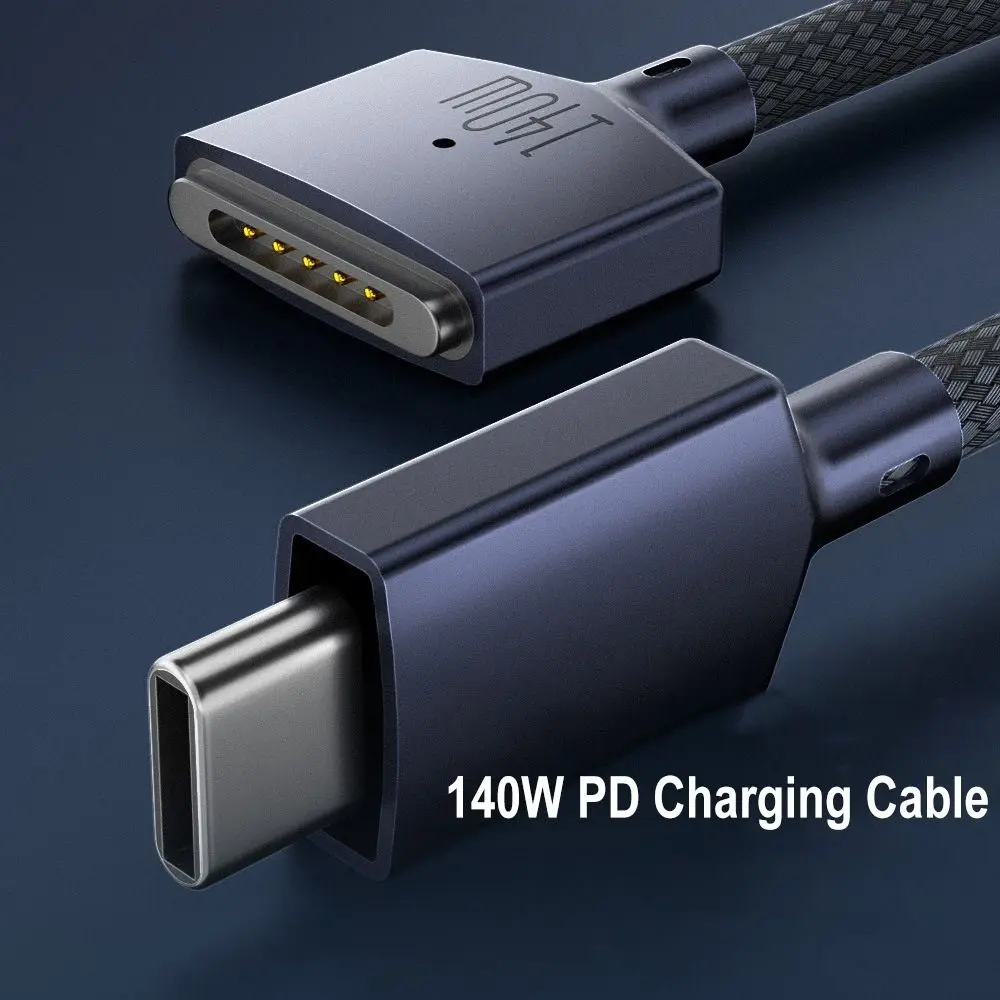 2M USB Type C to Magsafe 3 Magnetic Charger Cord Laptop Charging Cable Converter PD 140W for MacBook Air/Pro A2442 A2485 A2681
