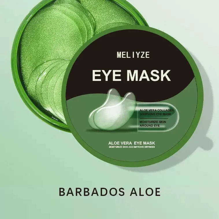 Aloe Vera Eye Mask 60pcs Aloe Vera Collagen Eye Mask Anti Dark Circles Removal Eyes Bags Moisturizing Firming Eye Patches Eyes Skin Care Products aloe vera eye mask