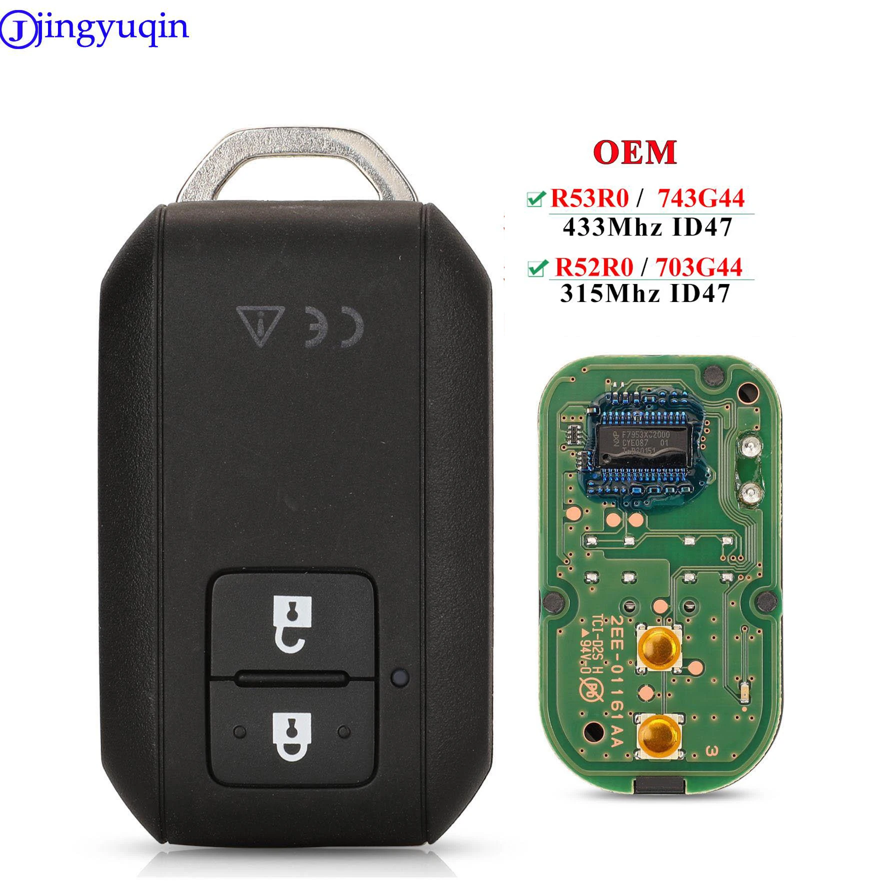 Jingyuqin OEM смарт-ключ для Suzuki ERTIGA Jimny SX4 VITARA SWIFT Splash Wagon R 315/433 МГц ID46/ID47/pcf7953x чип |