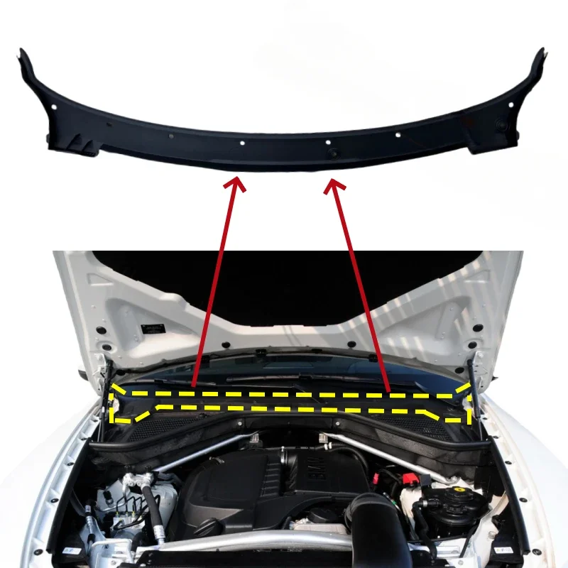 Engine Compartment Cabin Filter Cowl Cover for BMW X5 X6 F15 F16 2014-