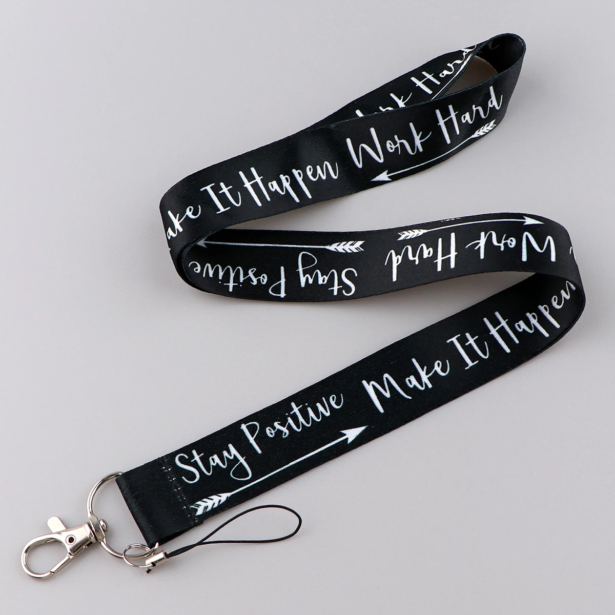 Motivational Quote Lanyards: Stylish Neck Strap for Keys, Badges & Accessories