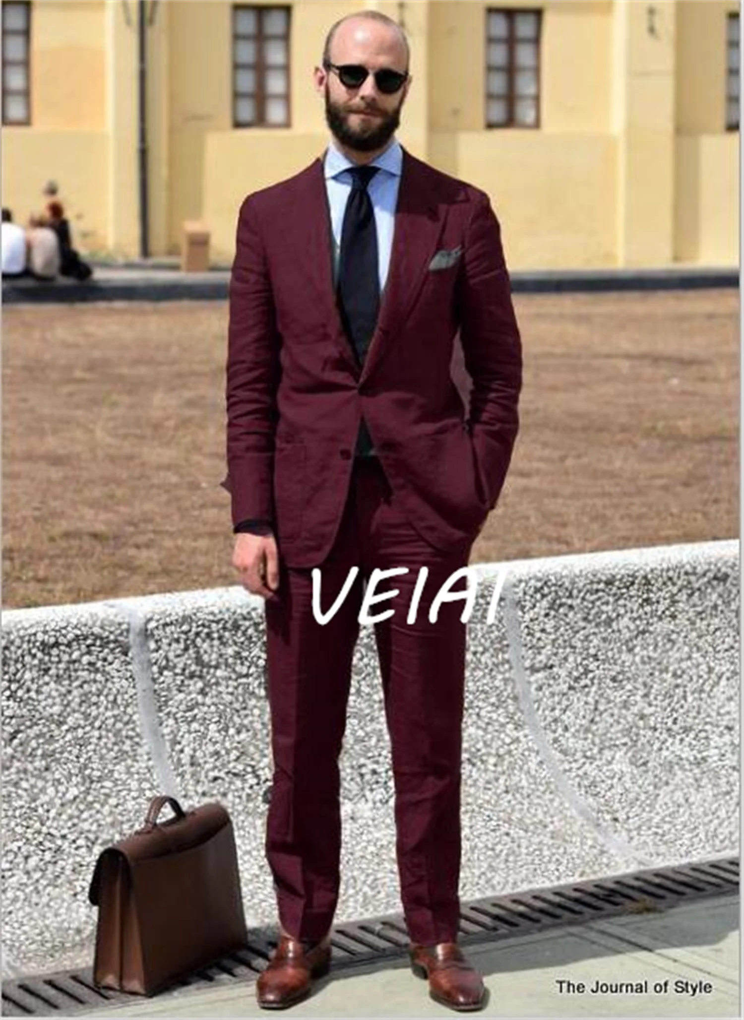 

Tailored Made Burgundy Pink Linen Men Suit Slim Fit 2 Piece Groom Tuxedo Blazers Wedding Suits Terno Masculino Jacket Pant