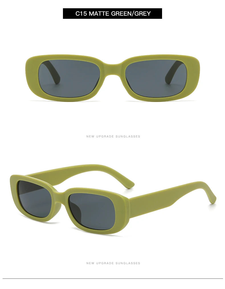 2 stücke/3 stücke Kleine Rechteck Rahmen Sonnenbrille Für Frauen Männer Candy Farbe Y2K Mode Sonnenbrille Vintage Outdoor brillen UV400 – Detail 22