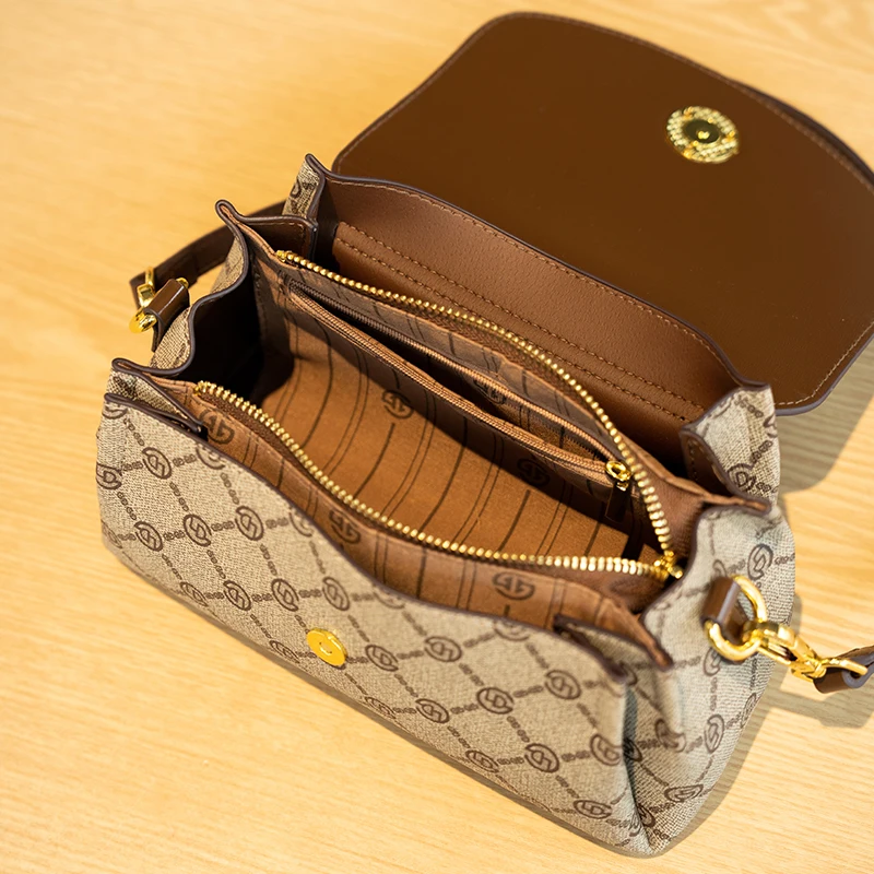 حقيبة كروس بودي متعددة المقصورات مصممة للسيدات، تت...