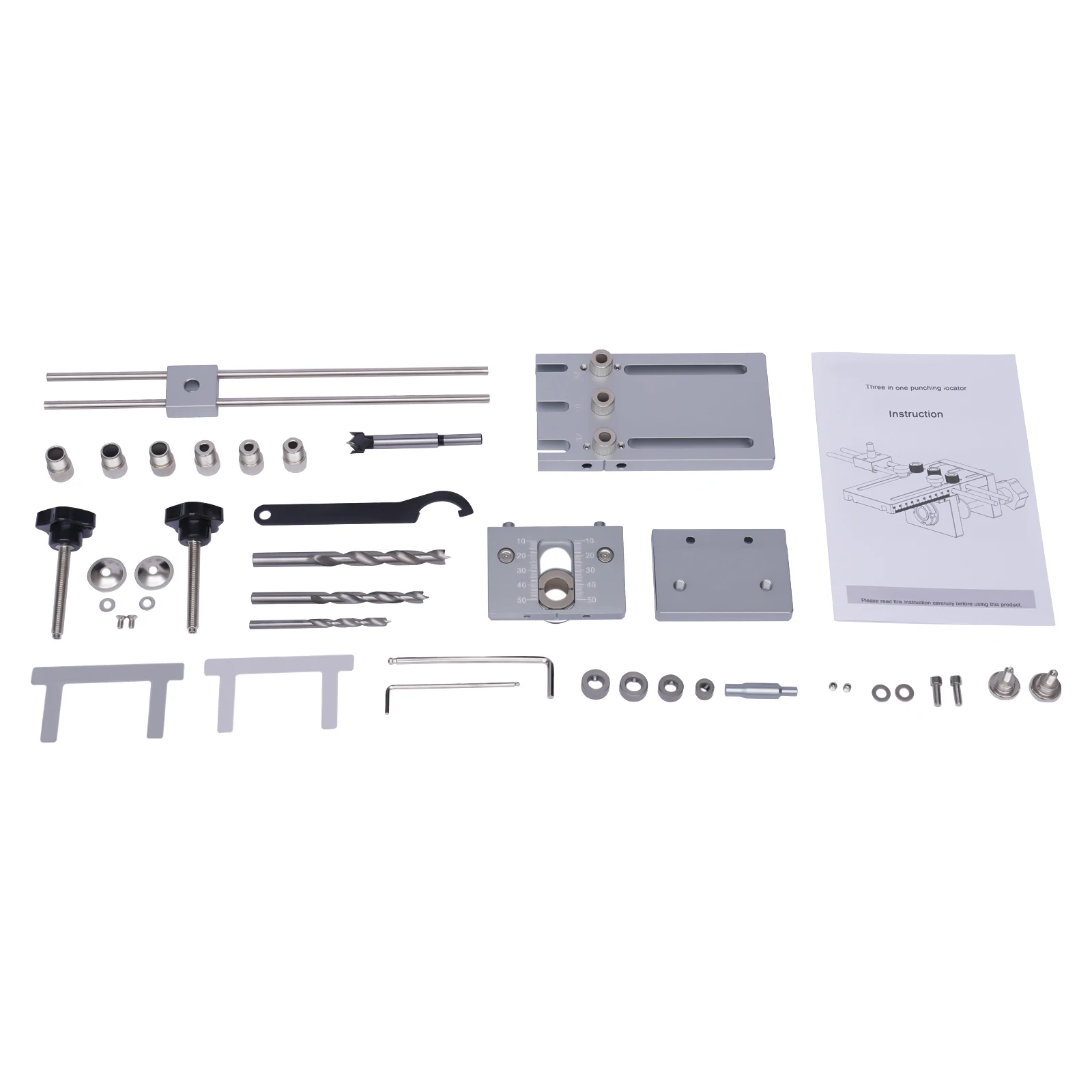 Schrankhardware-Vorrichtung, Lochpositionierer für Schrankinstallation und Möbelherstellung, Verstellbare Schiene für 6/8/10 mm Löcher – Detail 6